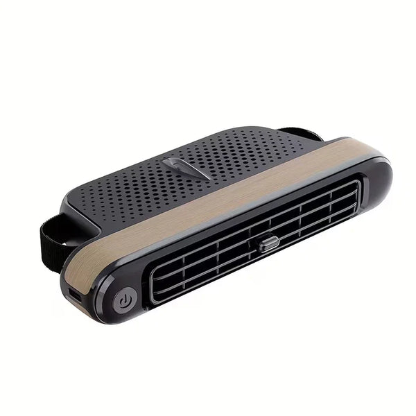 Car Seat Portable Cooling Fan Adjustable Wind Speed Built-In Dual Turbo Fans