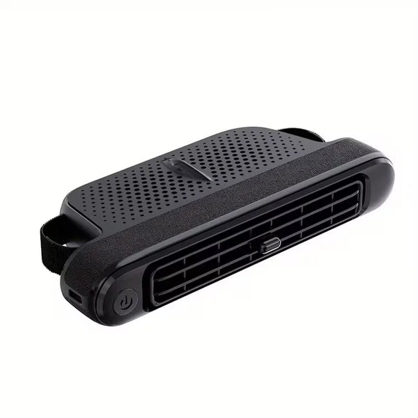 Car Seat Portable Cooling Fan Adjustable Wind Speed Built-In Dual Turbo Fans