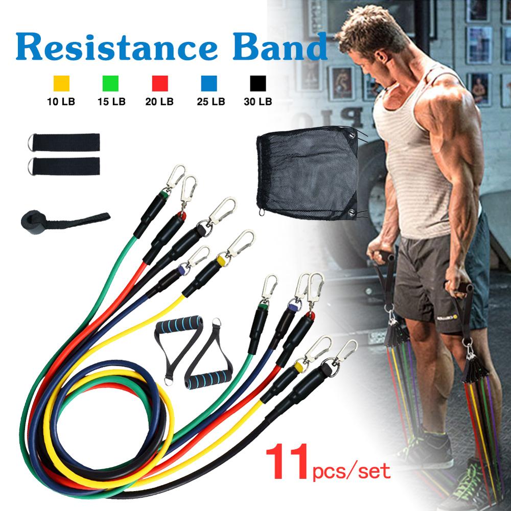 11pcs/Set Gym Resistance Band