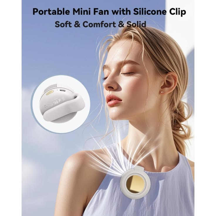 360° Portable Bladeless Clip Fan
