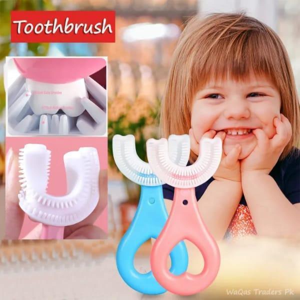 U-Shaped Toothbrush for Kids 2-12 Years