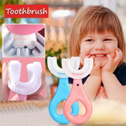 U-Shaped Toothbrush for Kids 2-12 Years