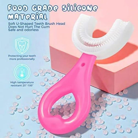U-Shaped Toothbrush for Kids 2-12 Years